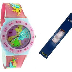 New Pink Resin Plastic Disney Tinker Bell Watch
